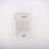 SACHET DE 6 / ELASTIQUE TRESSE POLYESTER BLANC 6 MM. X 3 M.